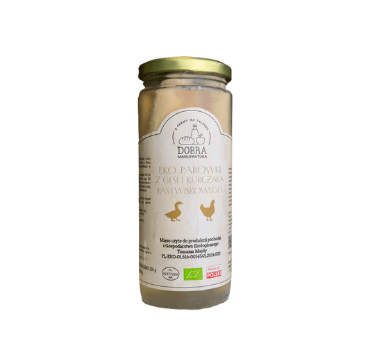 EKO Parówki z Gęsi i Kurczaka Pastwiskowego 450 g